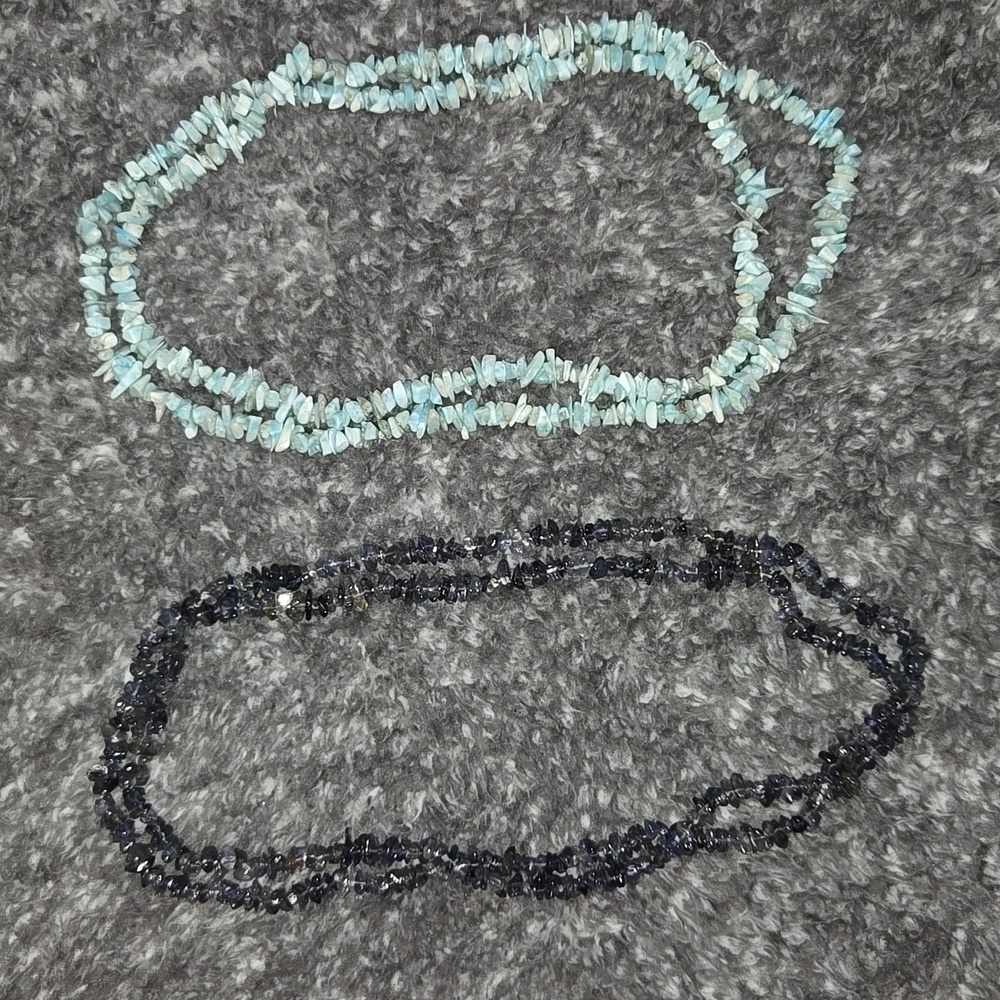 Elegant Smoky Quartz and Turquoise Beaded Necklace Set